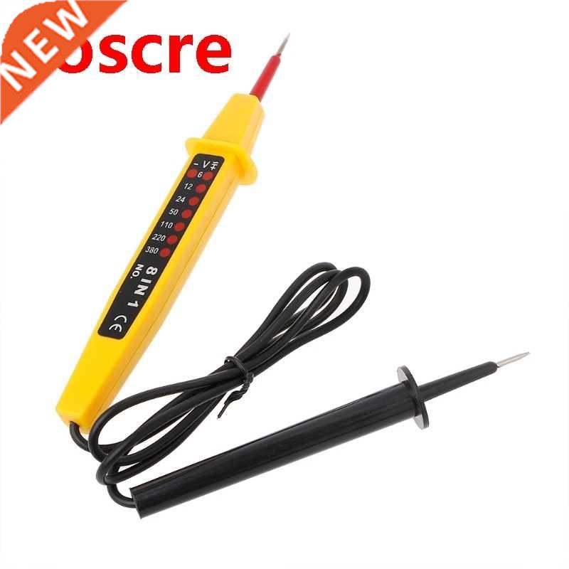 8 In 1 Tester Voltge C DC 6-500V uto Electricl Pen Detec