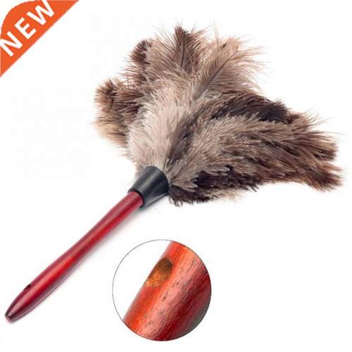 Anti-static Ostrich Feather Fur Wooden Handle Brush Duster D