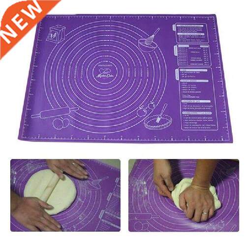 1pc Non-Stick Silicone Pad Baking Sheet Dough Mat With
