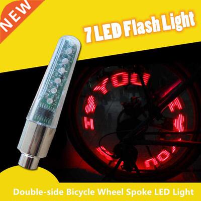 Bicycle Wheel Spoke LED Light Lamp Cycle Tyre Tire Wheel Val