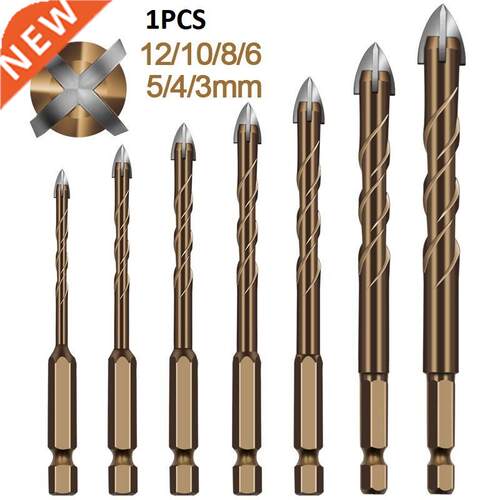 Cross Hex Tile Drill Bits Set 3/4/5/6/8/10/12mm Power Tools