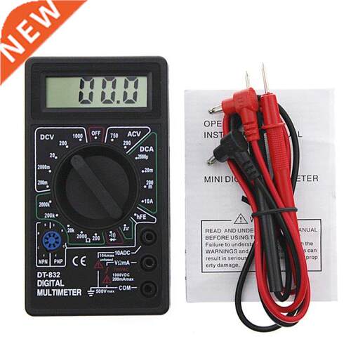 Professional DT832 Digital Multimeter LCD DC AC Voltmeter Am