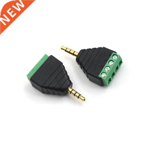 Video AV Balun .5mm 4 Pole Stereo Male to AV Screw Terminal