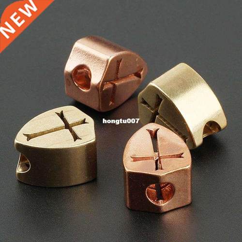 Brass Knife Beads Umbrella Rope DIY EDC Red Copper Cross Lan