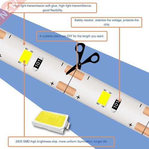 USB Makeup Mirror Light 1M 2M  4M 5M LED Hollywood Vanity