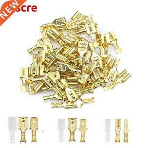 100Pcs/Lot 2.8/4.8/6.3mm Female and Male Crimp Terminal Conn