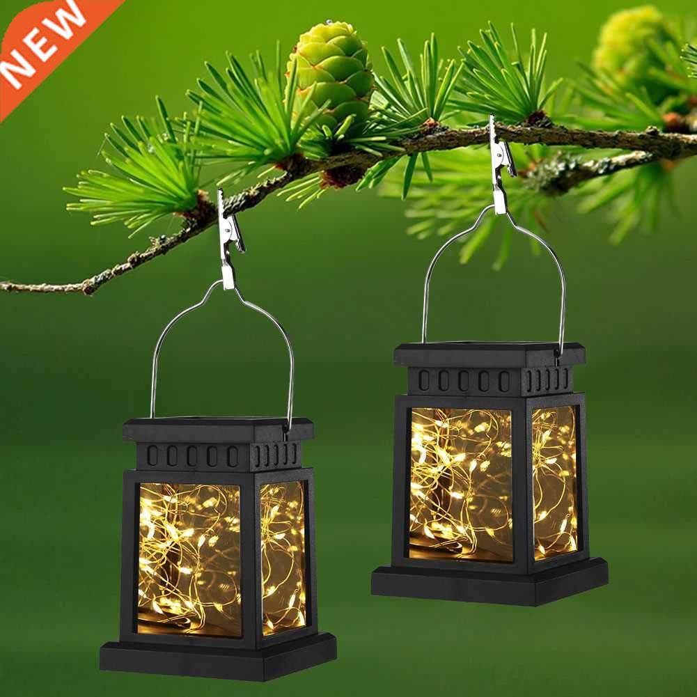 0 LED Solar Light Lantern Waterproof Yard Garden Decor Hang