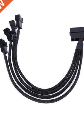 27cm 4pin Adapter Cable IDE Molex to 4-Port 3Pin/4Pin