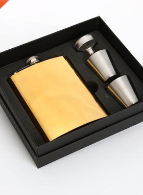 Plating colorful 8 OZ wine set Gold stainless steel Vodka