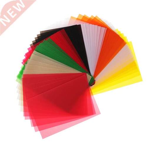 50 Sheets Colored Translucent Papers for  Craft Drawing