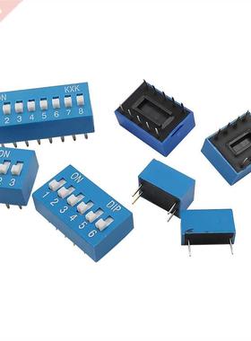 10Pcs Blue Slide Type Switch Module DIP 1 2 3 4 5 6 8 10 12