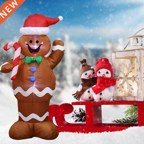 1.5m Christmas Inflatable Model Doll LED Light Figure