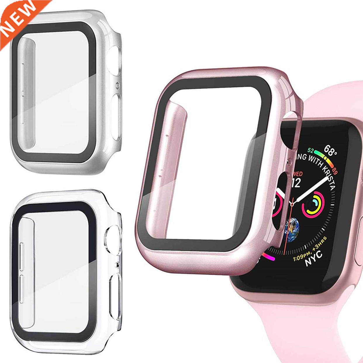 3PCS Watch Tempered Glass Screen Protector Ultra-thin Waterp