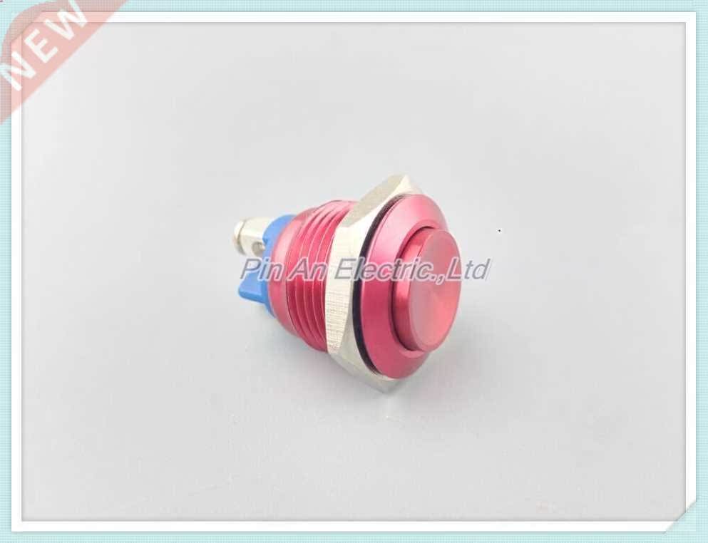16mm red metal button waterproof anti rust point moving swit