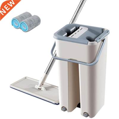 Self-Wringing Magic Mop Free Hand Washing Flat Mop