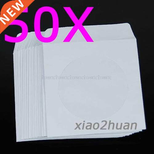 50 pcs 5inch Paper CD DVD Flap Case Cover Envelopes Set Jy2