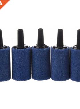 AT69 -SODIAL(R) 5 Pcs Cylinder Bubble Air Stones Blue For