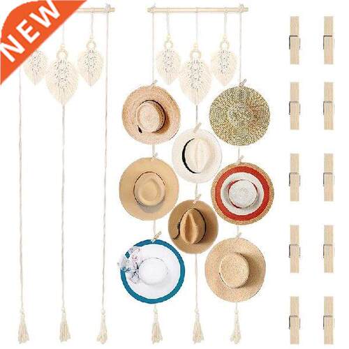 Hat Wall Hanging,Hat Organizer,Boho Hat Rack For
