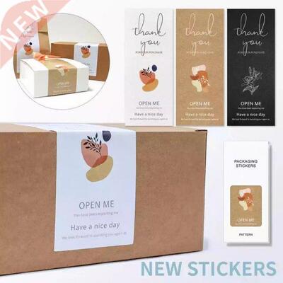 0Pcs/Pack Thank You Stickers 6*15Cm Packaging Stickers Wate