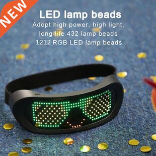 Full Color LED Dynamic Glasses Luminous Glasses For Parties