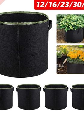 5 Pcs 3-10 Gallon Grow Bags Felt Plant Grow Pot Potato Tomat
