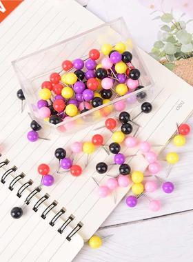 100pcs little sweety Office Thumbtacks PushPins Metal Pin Of
