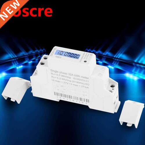 Kwh Meter LCD Digital Display Single Phase Din Rail Electric