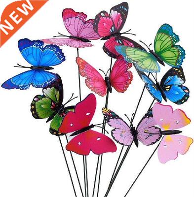10pcs Bunch Of Butterflies Garden Yard Planter Colorful