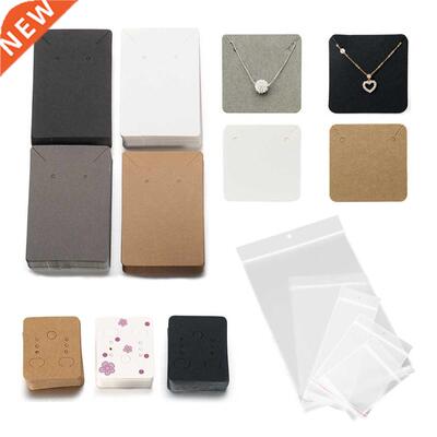 50pcs/lot Paper Display Cards Earrings Necklaces Storage Acc