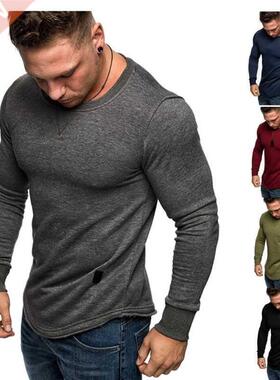 cotton autumn long sleeve for  t shirts T Shirt men man