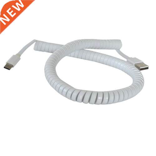 Type-C 3.1 Male to US 2.0 A Male Adapter Data Sync Coiled C