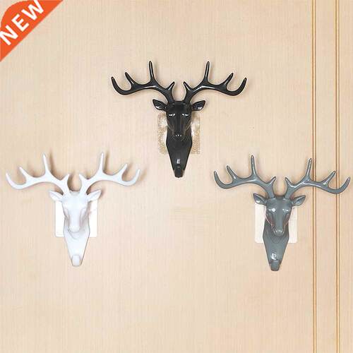 Creative Deer Antler Rack Multifunctional Self Adhesive Stro