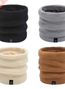 Unisex Winter Men Women Warm Knitted Ring Scarves Thick Elas