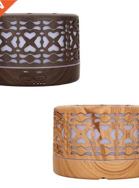Aroma Essential Oil Diffuser 500ML Air Humidifier Wood