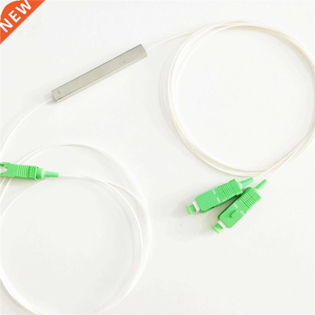 Free Shipping Fiber Optical PLC 1x2 splitter with SC/APC con