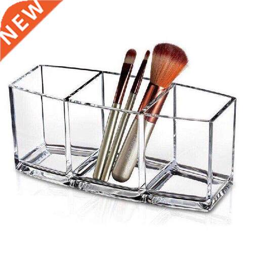 3 Holes Acrylic Makeup Brush Holder Lipstick Holder