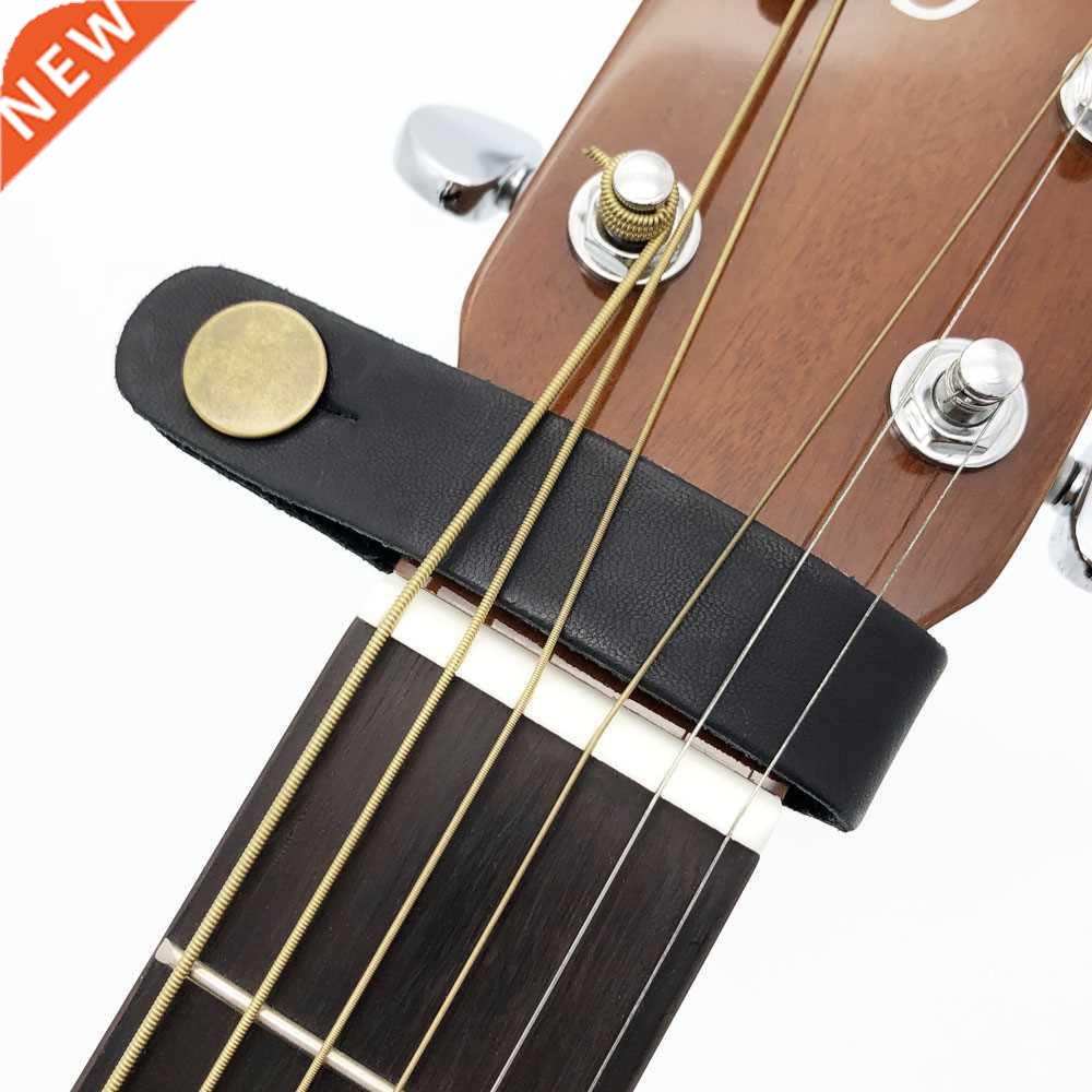 Leather Guitar Strap Holder Button Safe Lock for Acoustic El