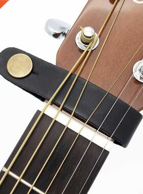 Leather Guitar Strap Holder Button Safe Lock for Acoustic El