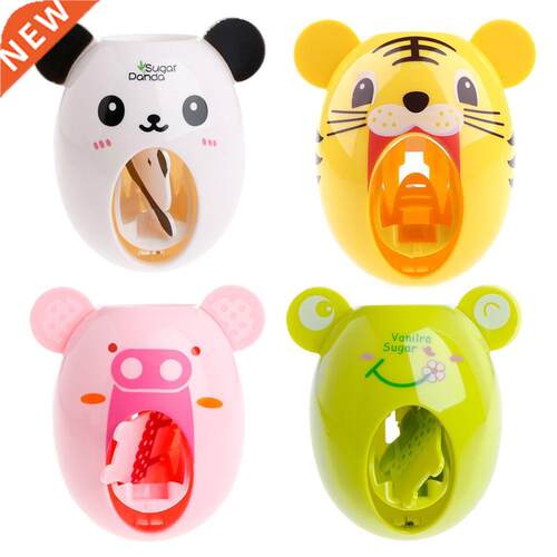 Kids Cute Cartoon Animal Design Toothbrush Holder Automatic