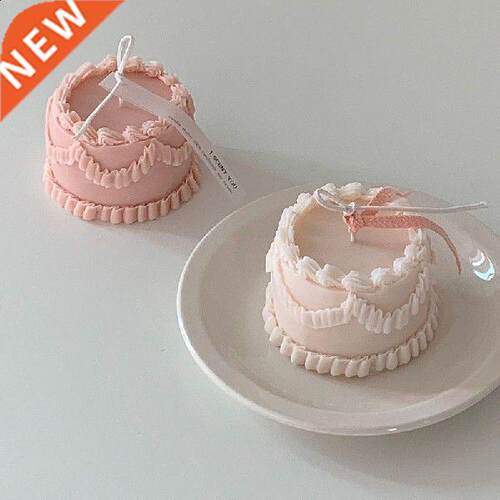 Simulation Cream Cake Scented Silicone Candle Plastic