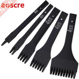 5 Pcs Leather Hole Punching Tool 4mm Hole Punches Stitching