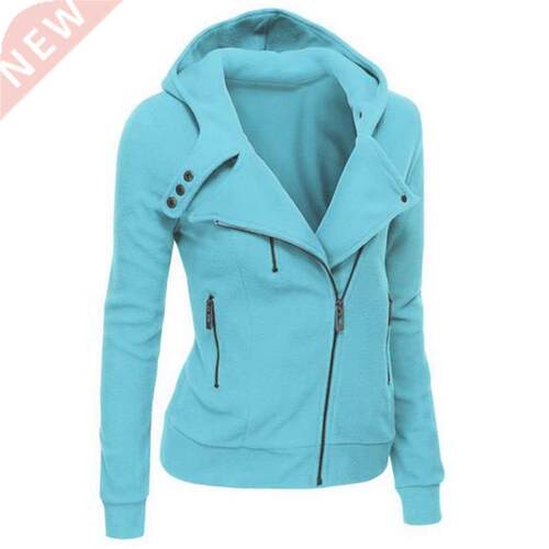 2021 Zipper Warm Fashion Hoodies Women Long Sleeve Hoodies J