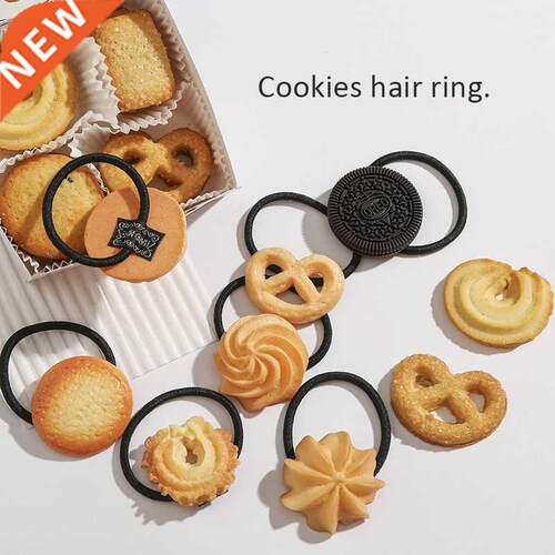 Simulation Cookie Dog Animal Heart Hairpin Hair Rubber Hair
