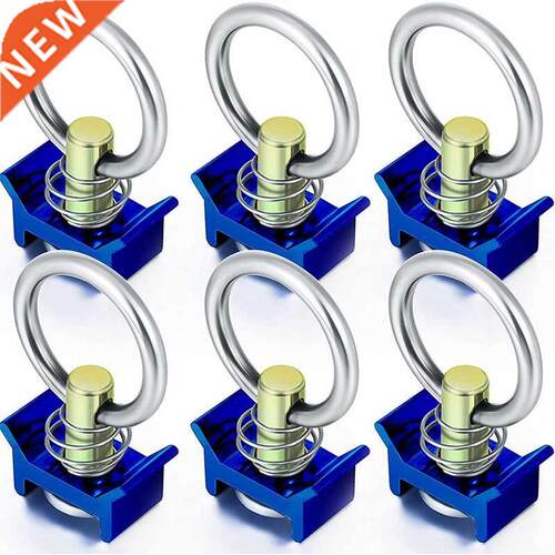 6Pcs Single Stud Fitting L Track 4000LB Capacity With