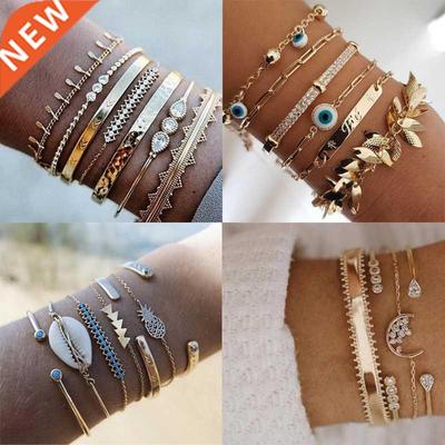 Tocona Bohemian Gold Tassel Bracelets for Women Summer Shell