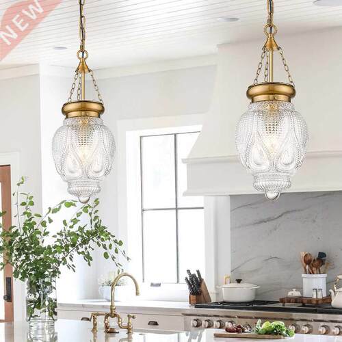 Glass Pendant Light Kitchen Island Lighting Farmhouse Light