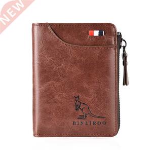 2022 Fashion Men's Genuine Leather Wallet RFID Anti Theft Ma