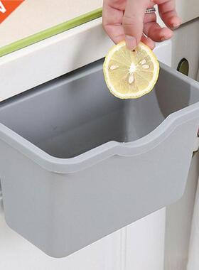 1Pc Hanging Trash Can Kitchen Cabinet Door Plastic Basket Ha