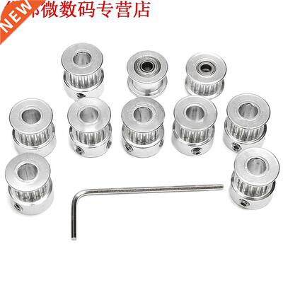 8 PCS GT2 16T Bore 5mm Timing Pulley+ 5m Belt + Tensioner Fo