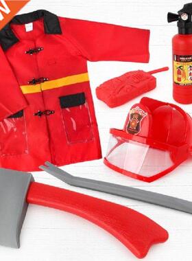 Children Fireman Helmet Firefighter Hat Fancy Dress